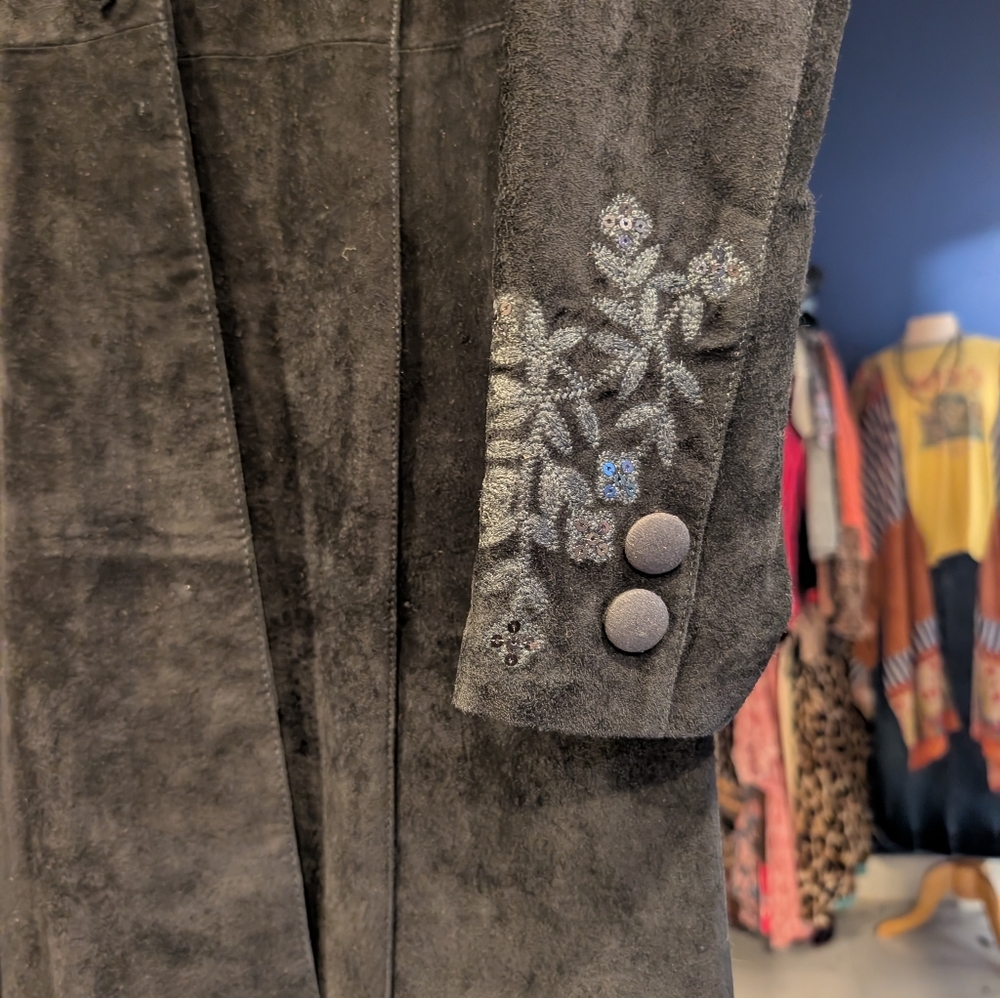 NWT Embroidered Suede Scully Jacket - Picture 3 of 7